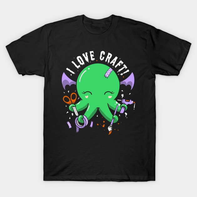 I Love Craft T-Shirt by 8BitHobo